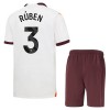 Camisola + Calções Manchester City Ruben 3 Criança Equipamento 2ª 23/24